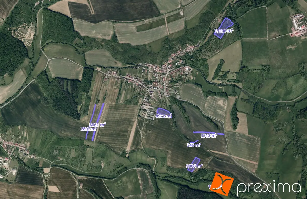 Prodej pozemku 591 m², Částkov · okres Uherské Hradiště