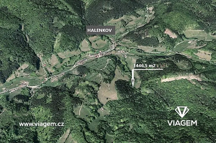 Prodej pozemku 363 m², Halenkov · okres Vsetín