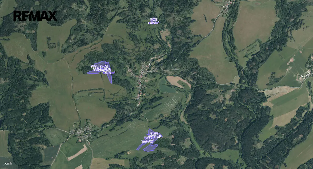 Prodej pozemku 104100 m², Michalovy Hory · Chodová Planá