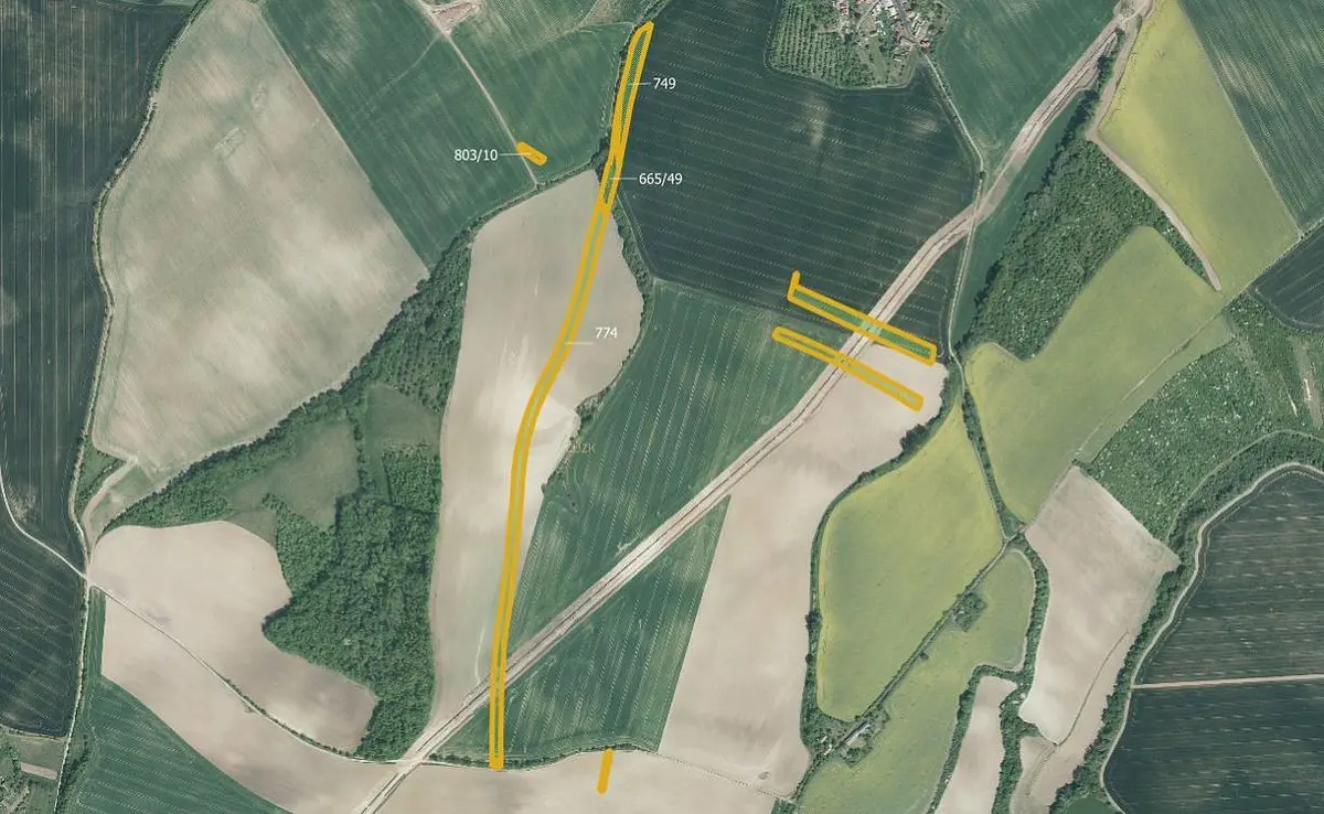 Prodej pozemku 179 m², Honětice · okres Kroměříž