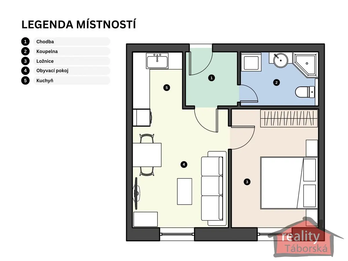 Prodej bytu 2+kk 38 m², Nupacká · Nupaky