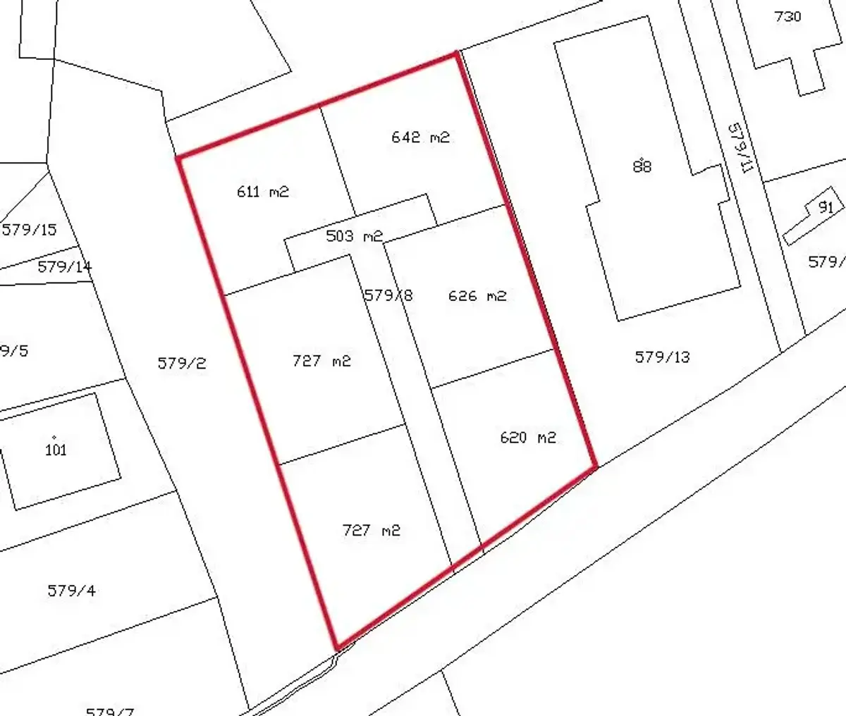 Prodej pozemku 4457 m², Podbořany · okres Louny