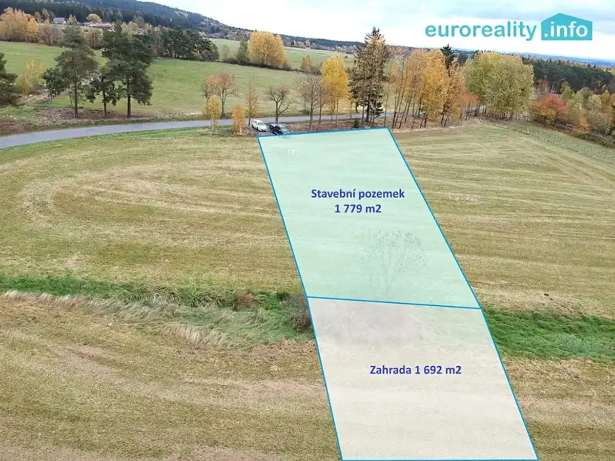 Prodej pozemku 3471 m², Nepomuk · okres Příbram