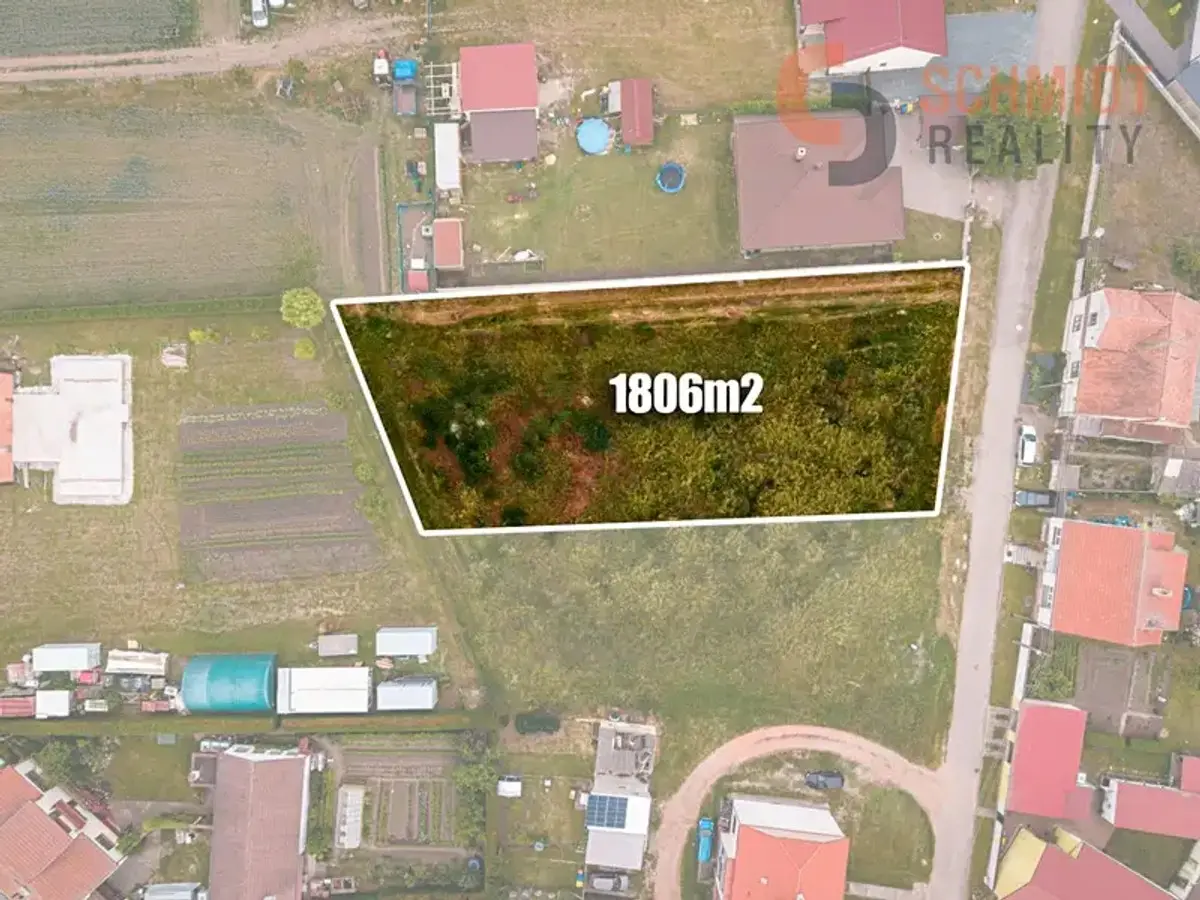 Prodej pozemku 1806 m², Větrná · Březí u Mikulova · Březí