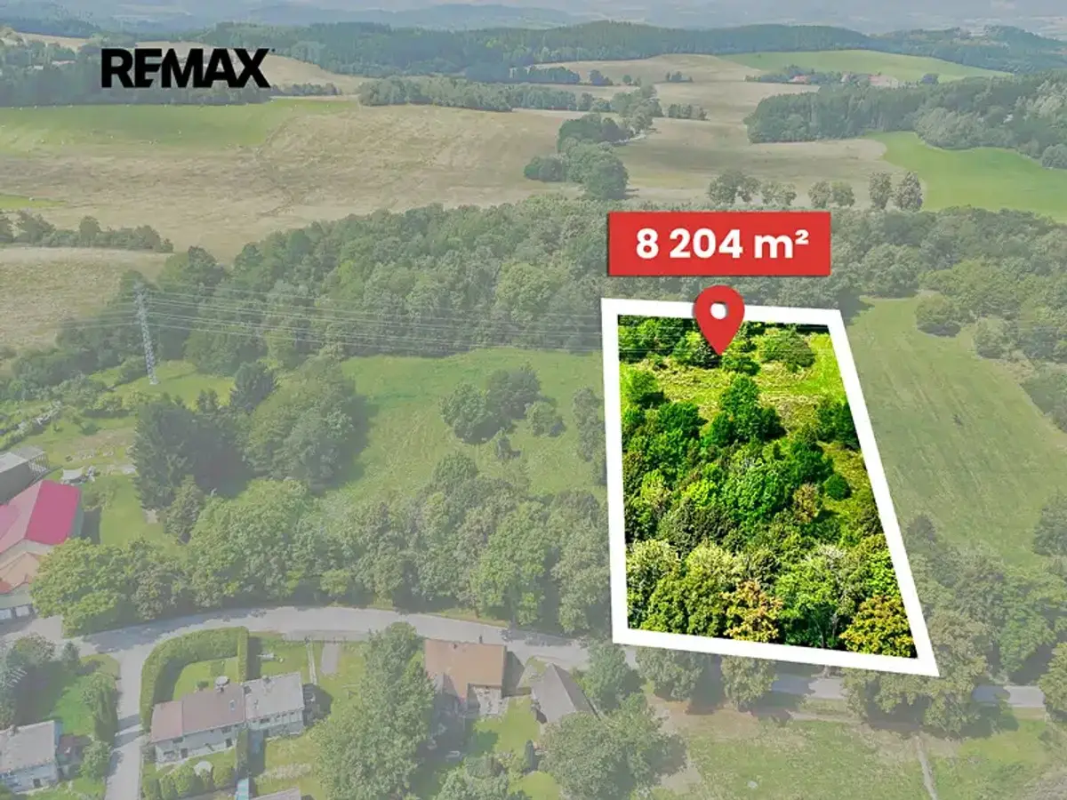Prodej pozemku 8204 m², Přídolí · okres Český Krumlov