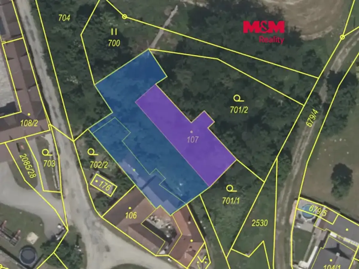 Prodej pozemku 1018 m², Rankov u Trhových Svinů · Trhové Sviny