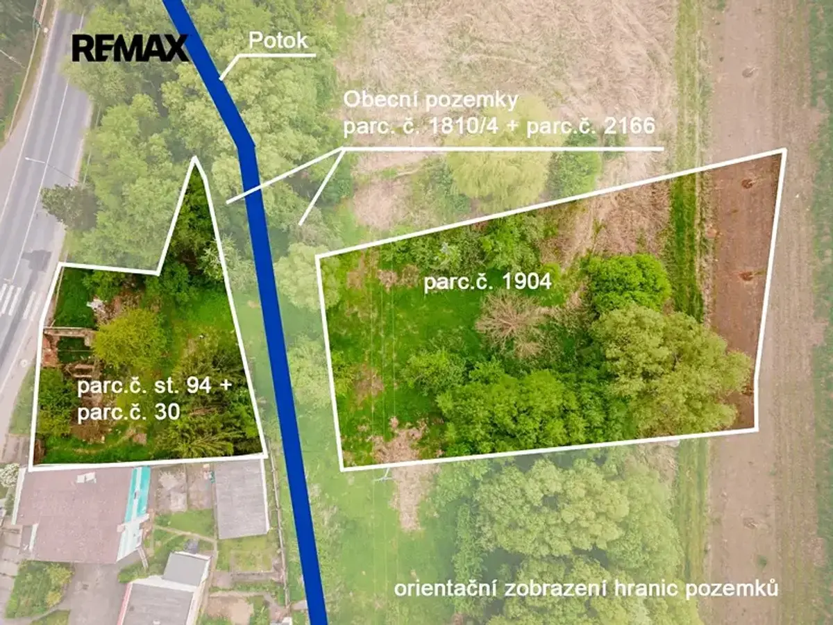 Prodej pozemku 2104 m², Hořovičky · okres Rakovník