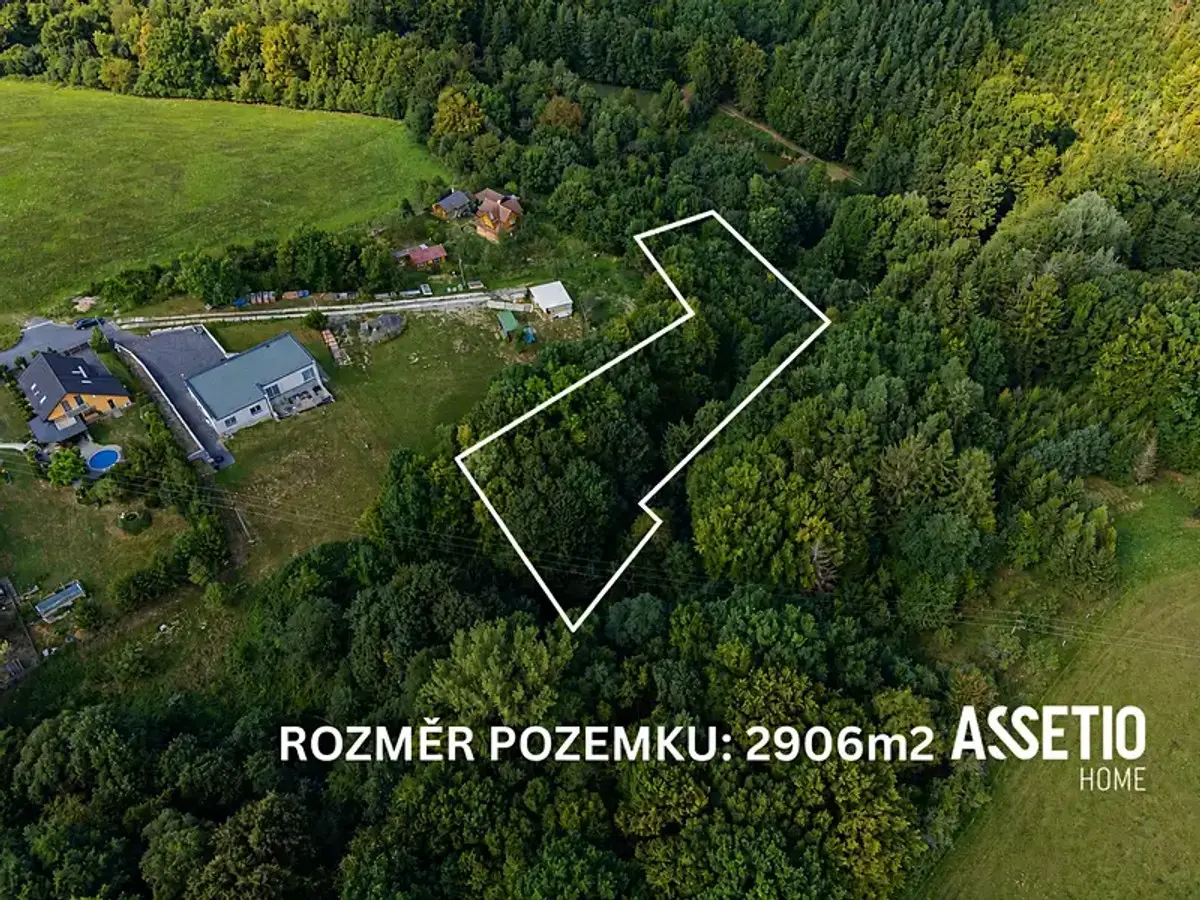 Prodej pozemku 2906 m², Veselá · okres Zlín
