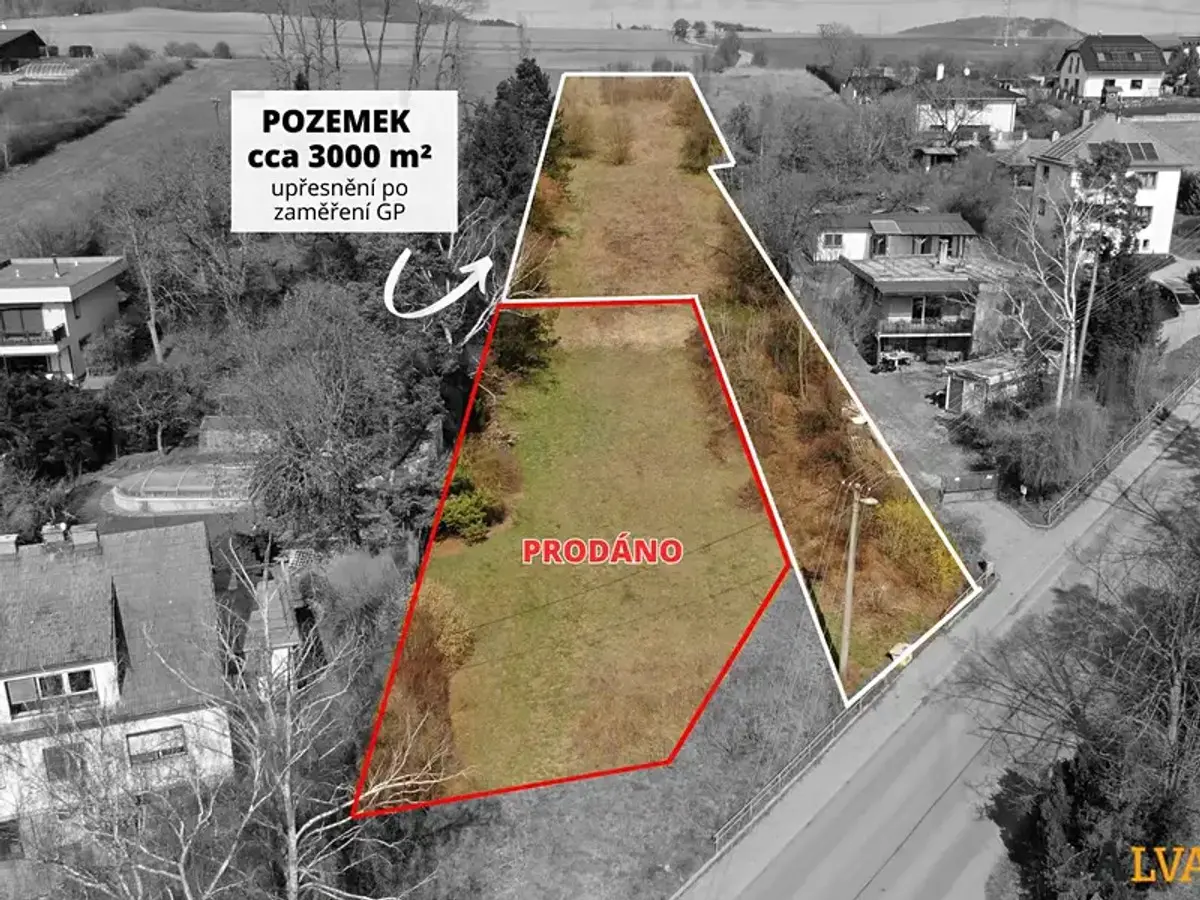 Prodej pozemku 3000 m², Tišnovská · Veverská Bítýška