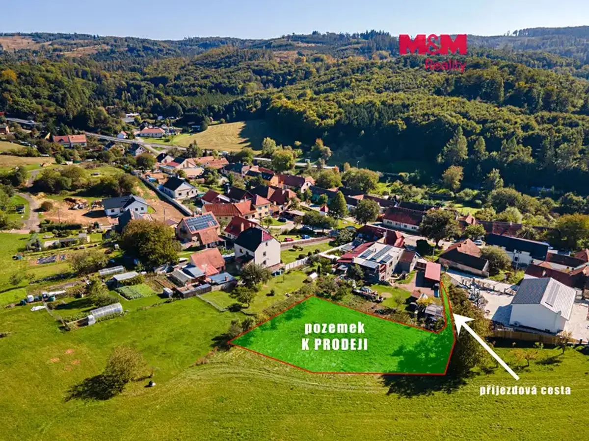 Prodej pozemku 1233 m², Závist · okres Blansko