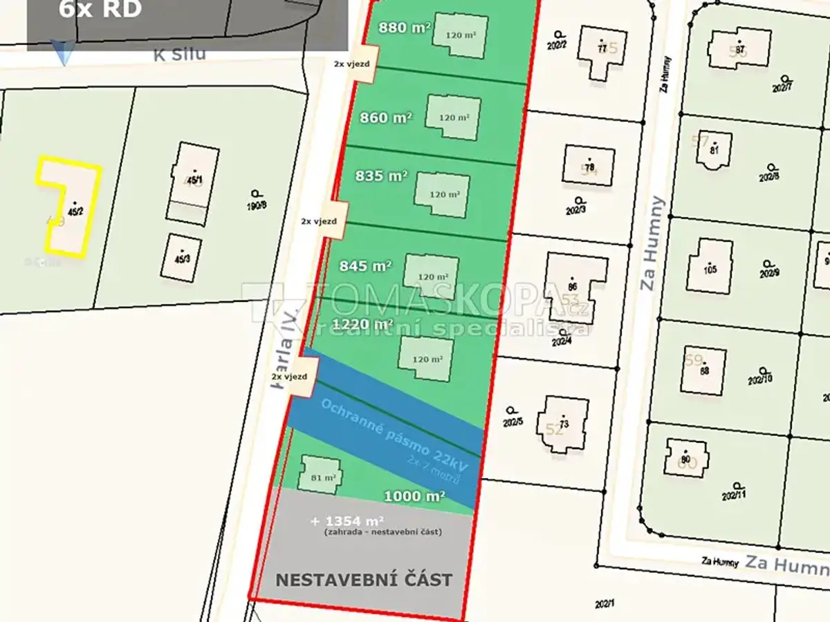 Prodej pozemku 6994 m², Vysoký Újezd · okres Beroun