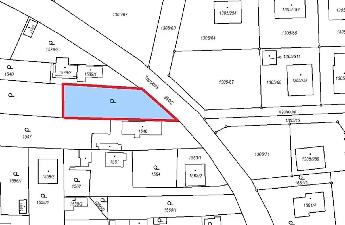 Prodej pozemku 657 m², Topolová · Úherce u Nýřan · Úherce