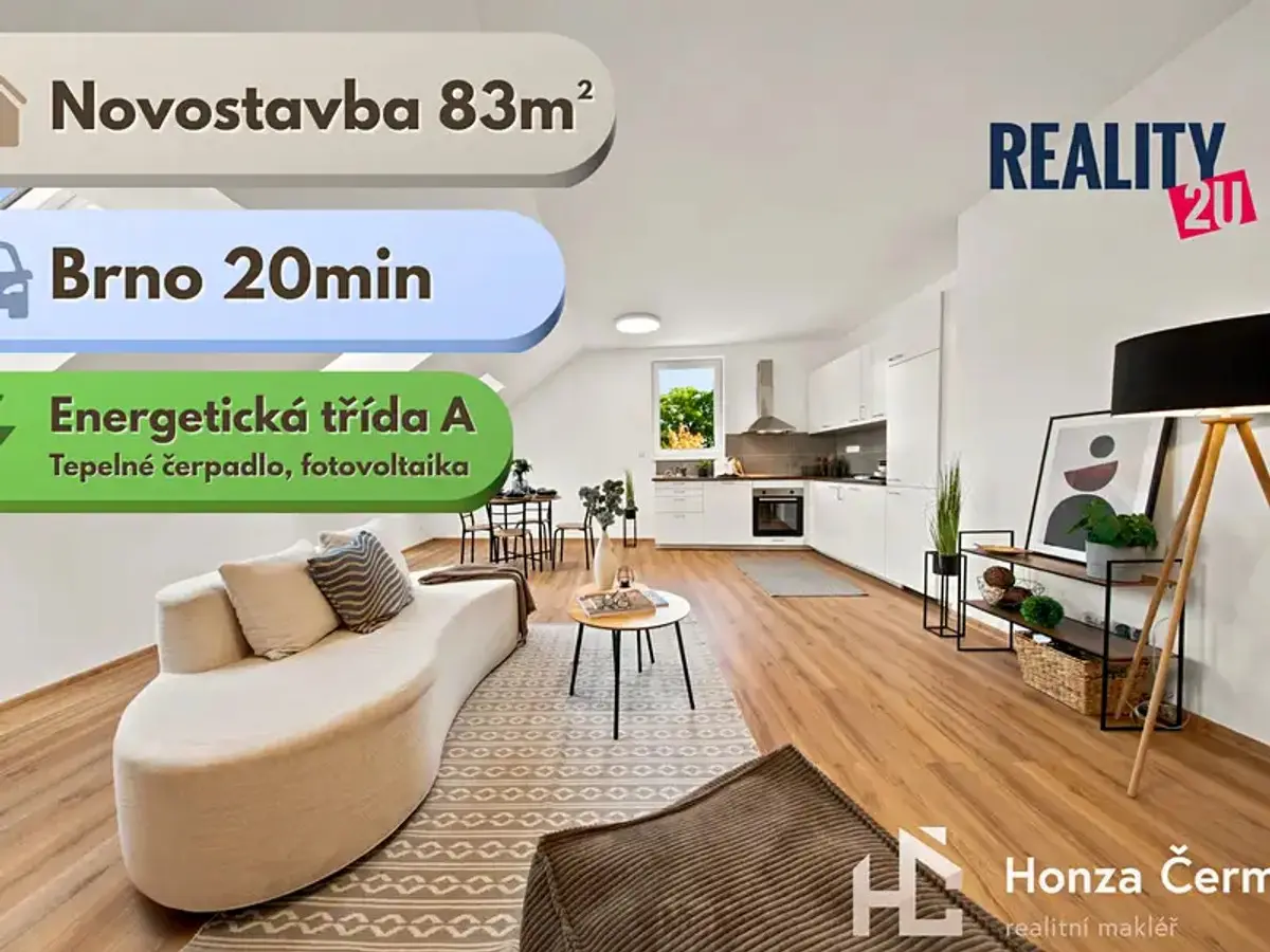 Prodej bytu 3+kk 83 m², Smolín · Pohořelice