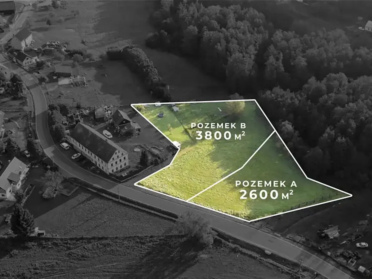 Prodej pozemku 2600 m², Dubnice · okres Česká Lípa