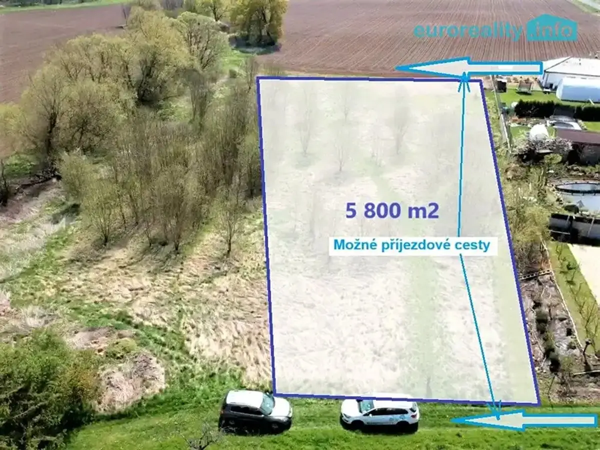 Prodej pozemku 5800 m², Planá · okres Tachov