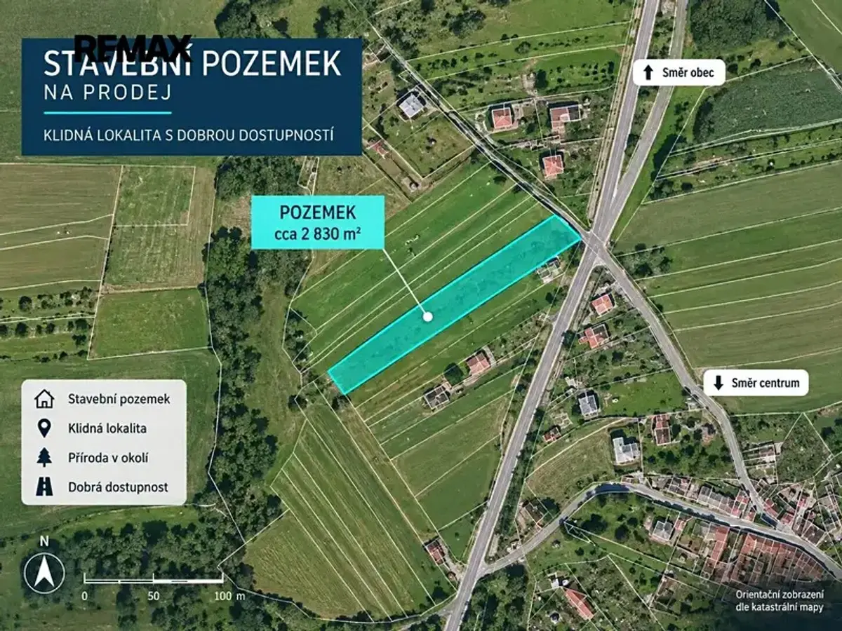 Prodej pozemku 2463 m², Štěpánov nad Svratkou · okres Žďár nad Sázavou