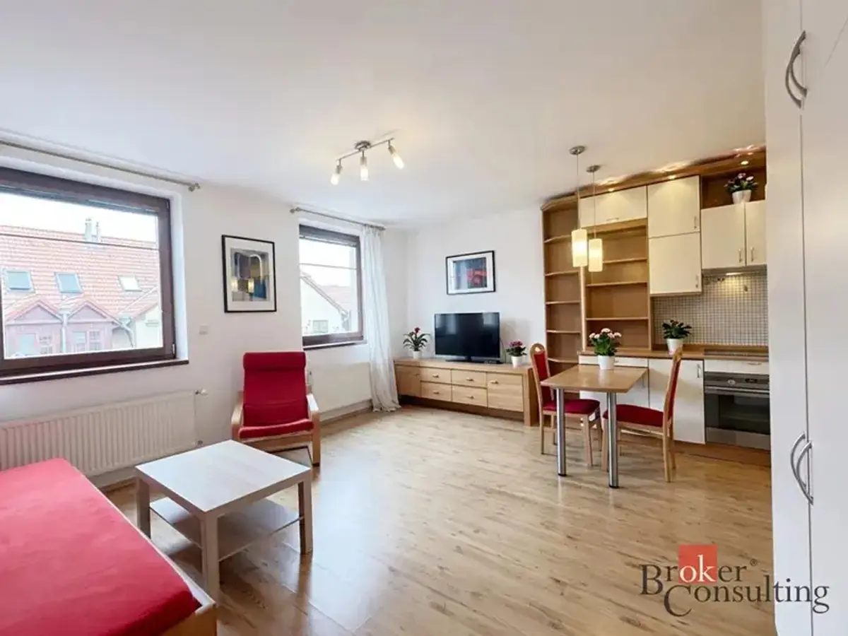 Prodej bytu 1+kk 32 m², Mezi Domy · Jesenice u Prahy · Jesenice