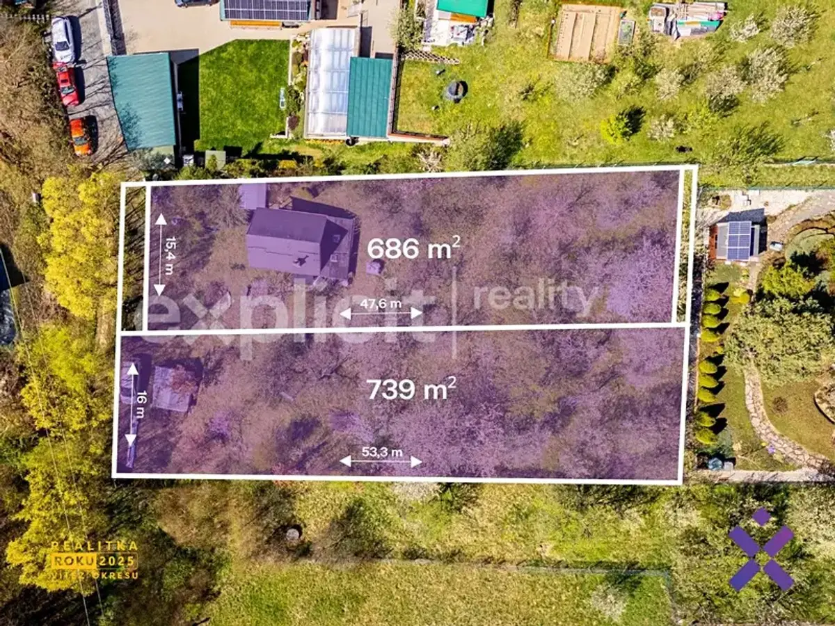 Prodej pozemku 739 m², Nivka · Hvozdná