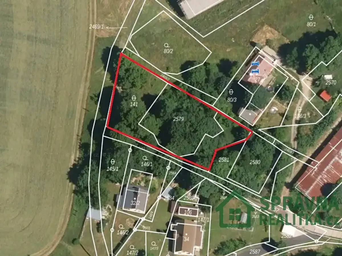 Prodej pozemku 1484 m², Jindřichovice · okres Sokolov