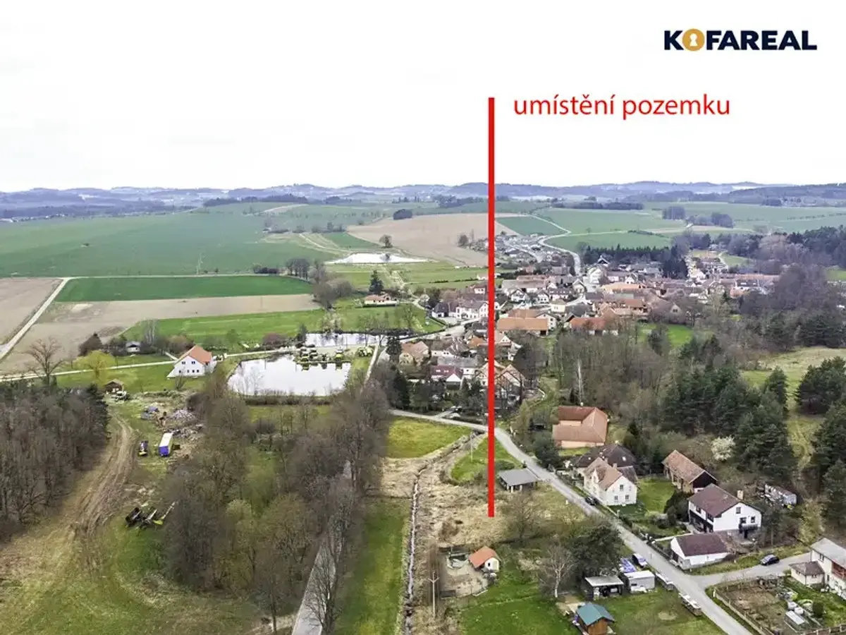 Prodej pozemku 907 m², Hajany · okres Strakonice