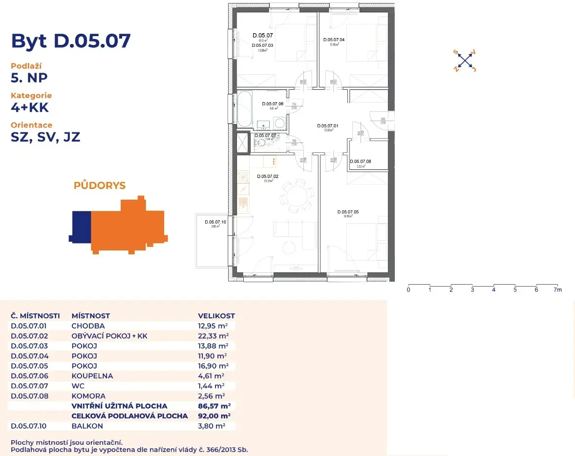 Prodej bytu 4+kk 92 m², Mělník · 276 01