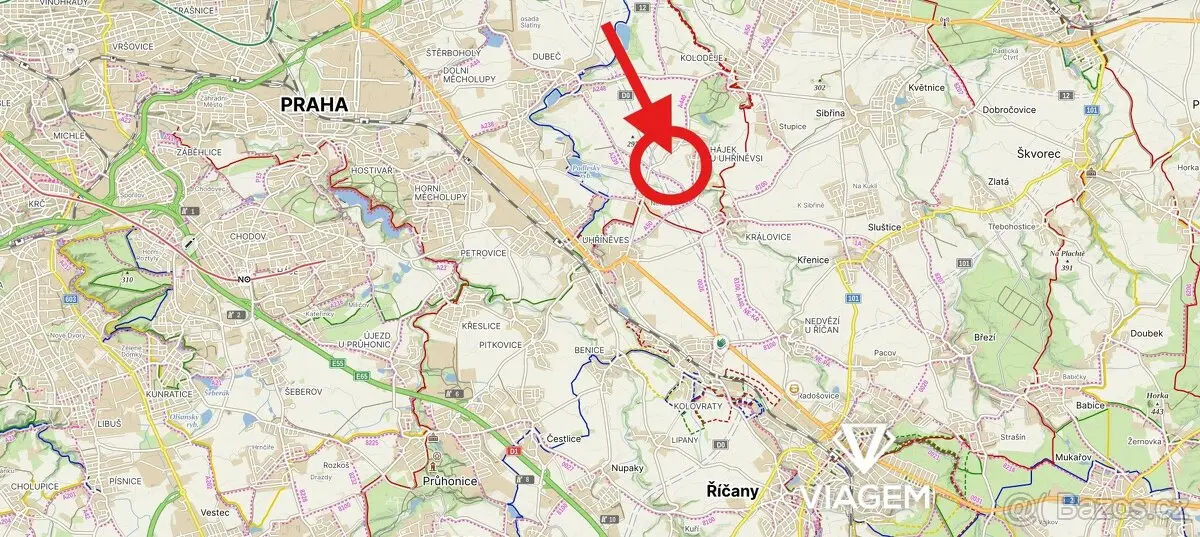 Prodej pozemku 5916 m², Uhříněves