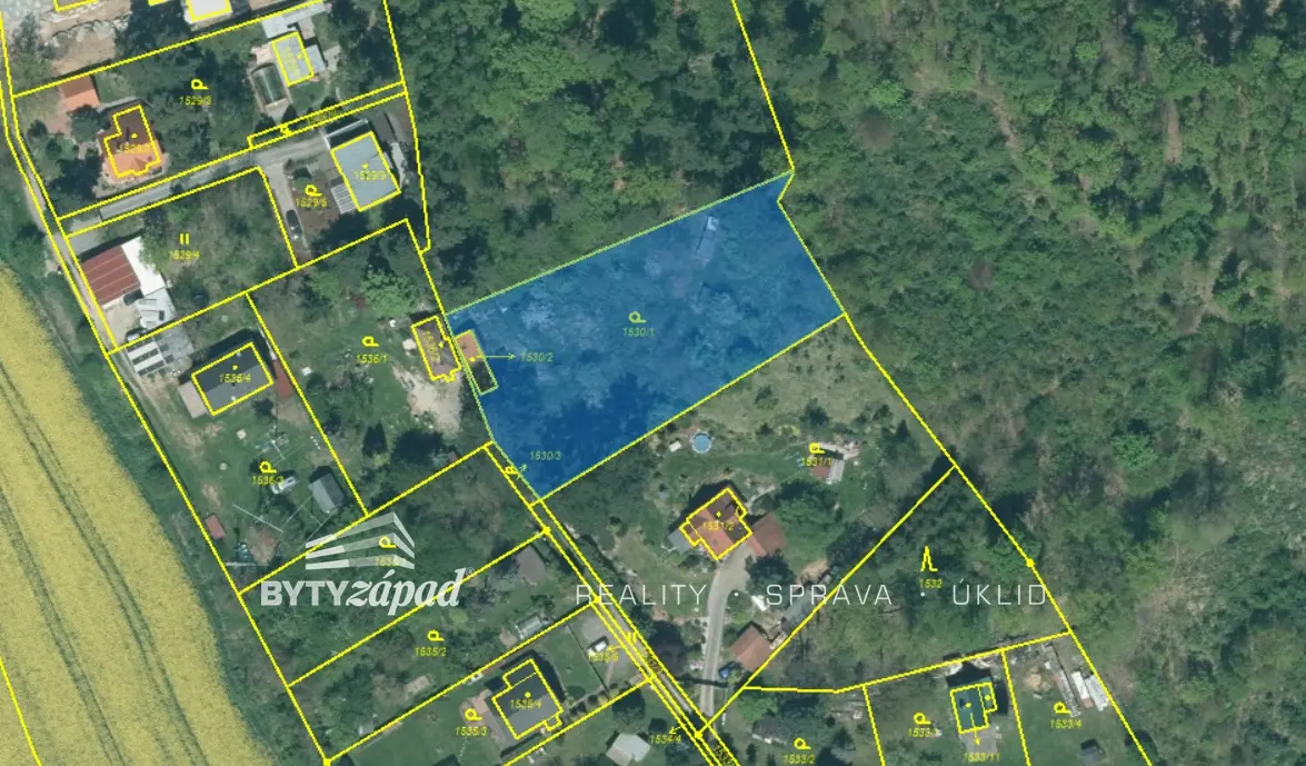 Prodej pozemku 2115 m², Božkov · Plzeň