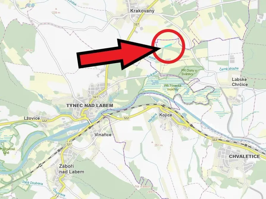 Prodej pozemku 6249 m², Kolín · 281 26