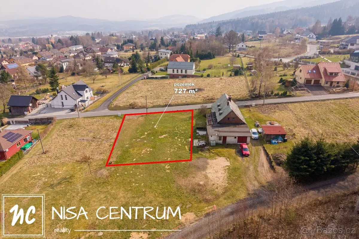 Prodej pozemku 727 m², Horní Hanychov · Liberec