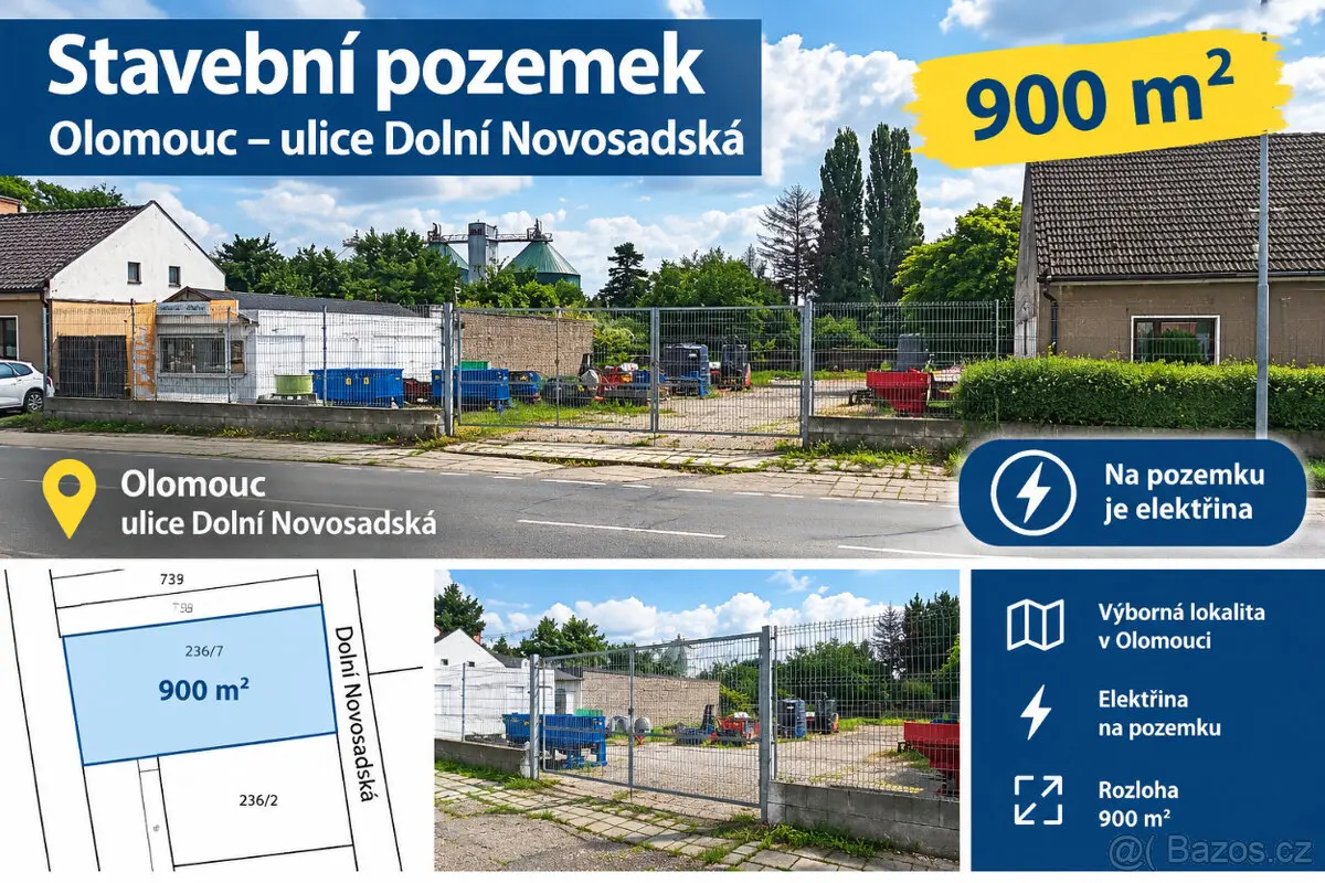 Prodej pozemku 900 m², Staré Hodolany a Bělidla · Olomouc