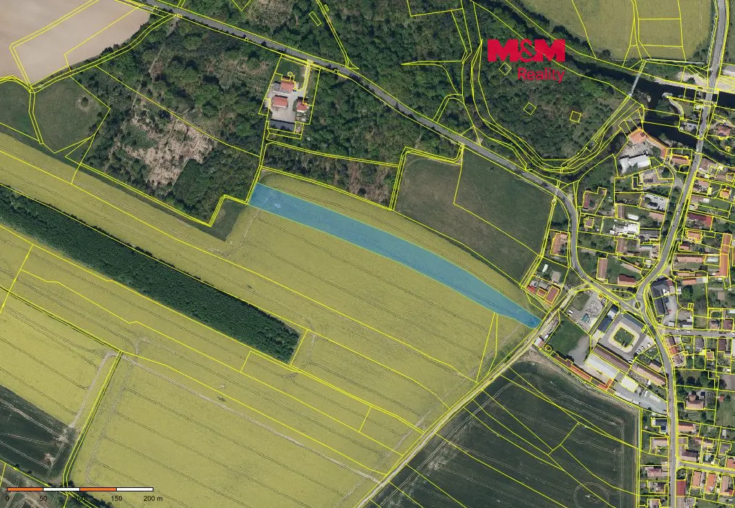 Prodej pozemku 3201 m², Pardubičky a Slovany · Pardubice