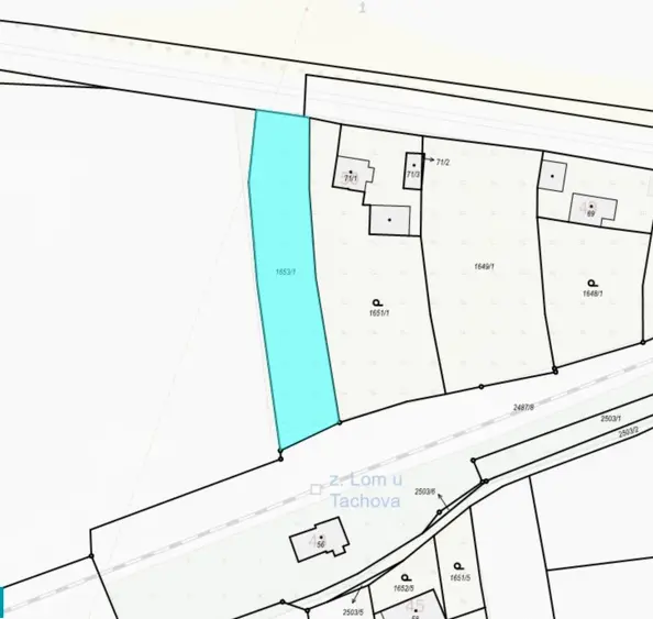 Prodej pozemku 1588 m², Tachov