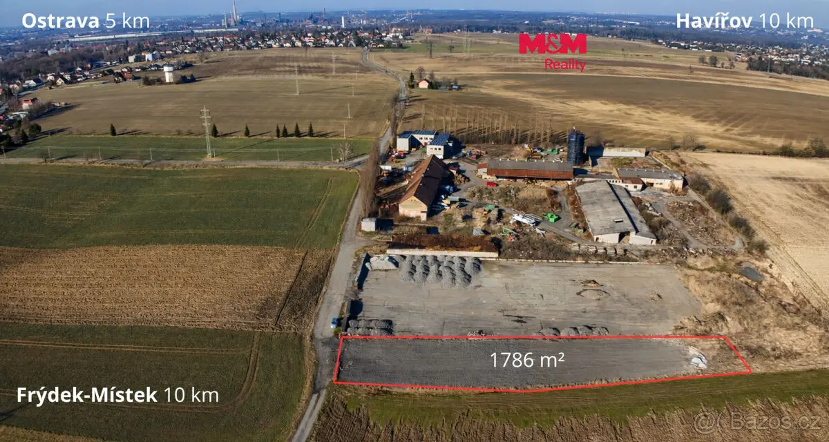 Pronájem pozemku 1786 m², Ostrava · 739 32