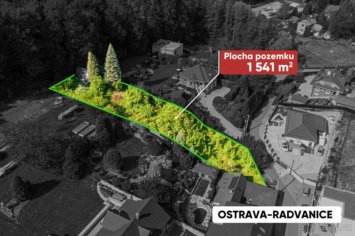 Prodej pozemku 1541 m², Radvanice · Ostrava