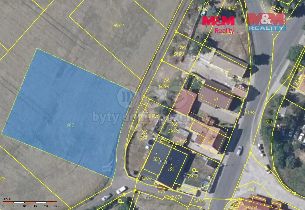 Prodej pozemku 2167 m², Chomutov · 431 43
