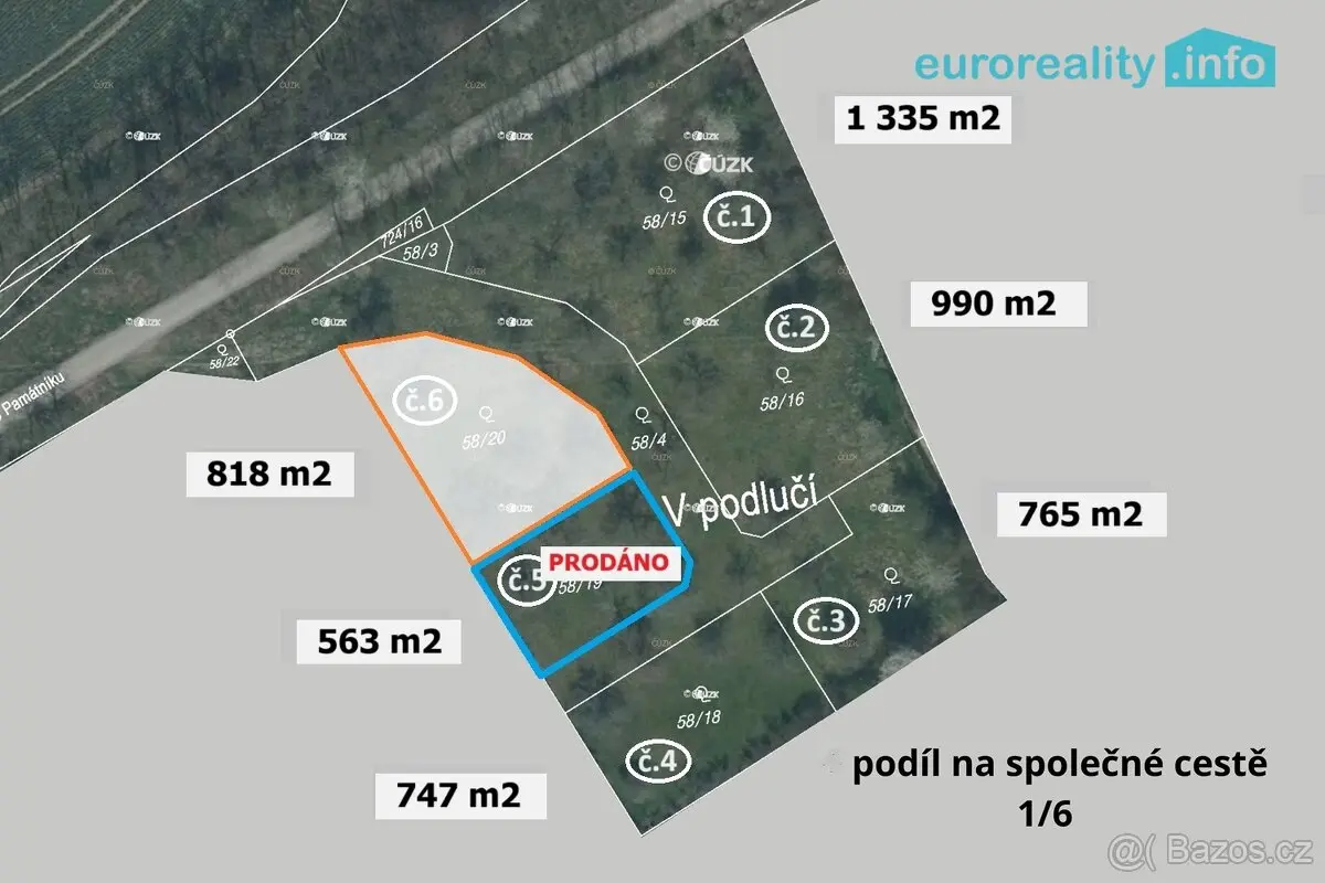 Prodej pozemku 818 m², Božkov · Plzeň