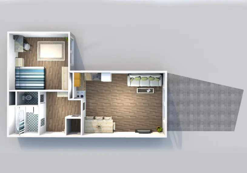 Pronájem bytu 2+kk 56 m², Letňany