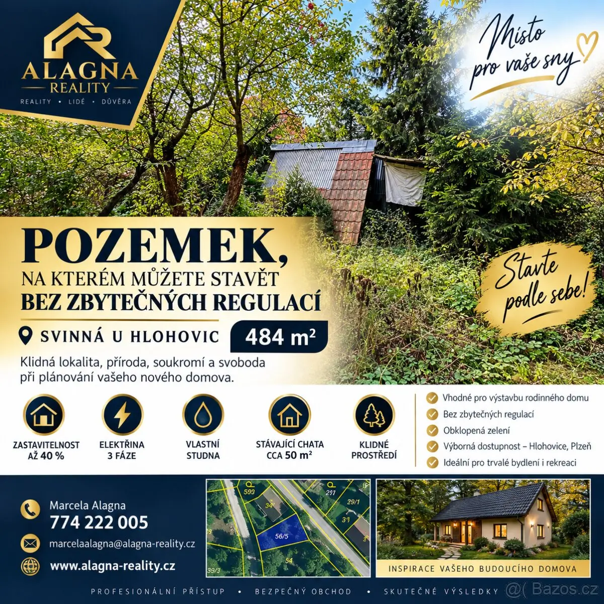 Prodej pozemku 484 m², Rokycany · 338 08