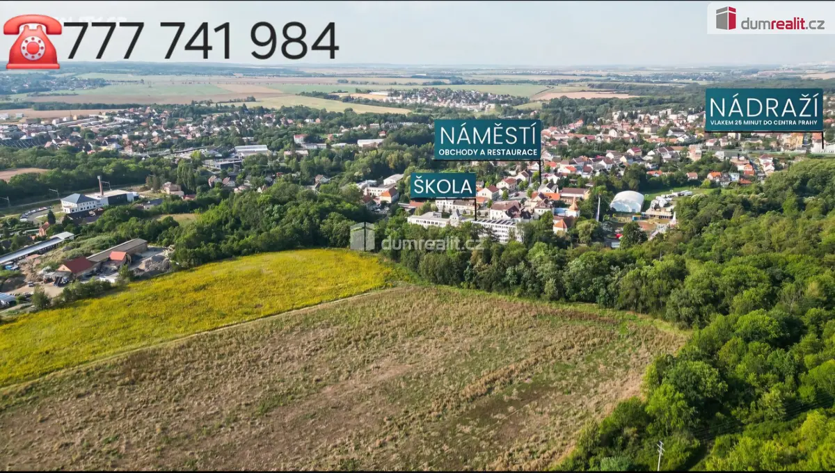Prodej pozemku 840 m², 5. května · Úvaly u Prahy · Úvaly