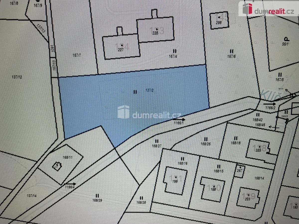 Prodej pozemku 2943 m², Klučenice
