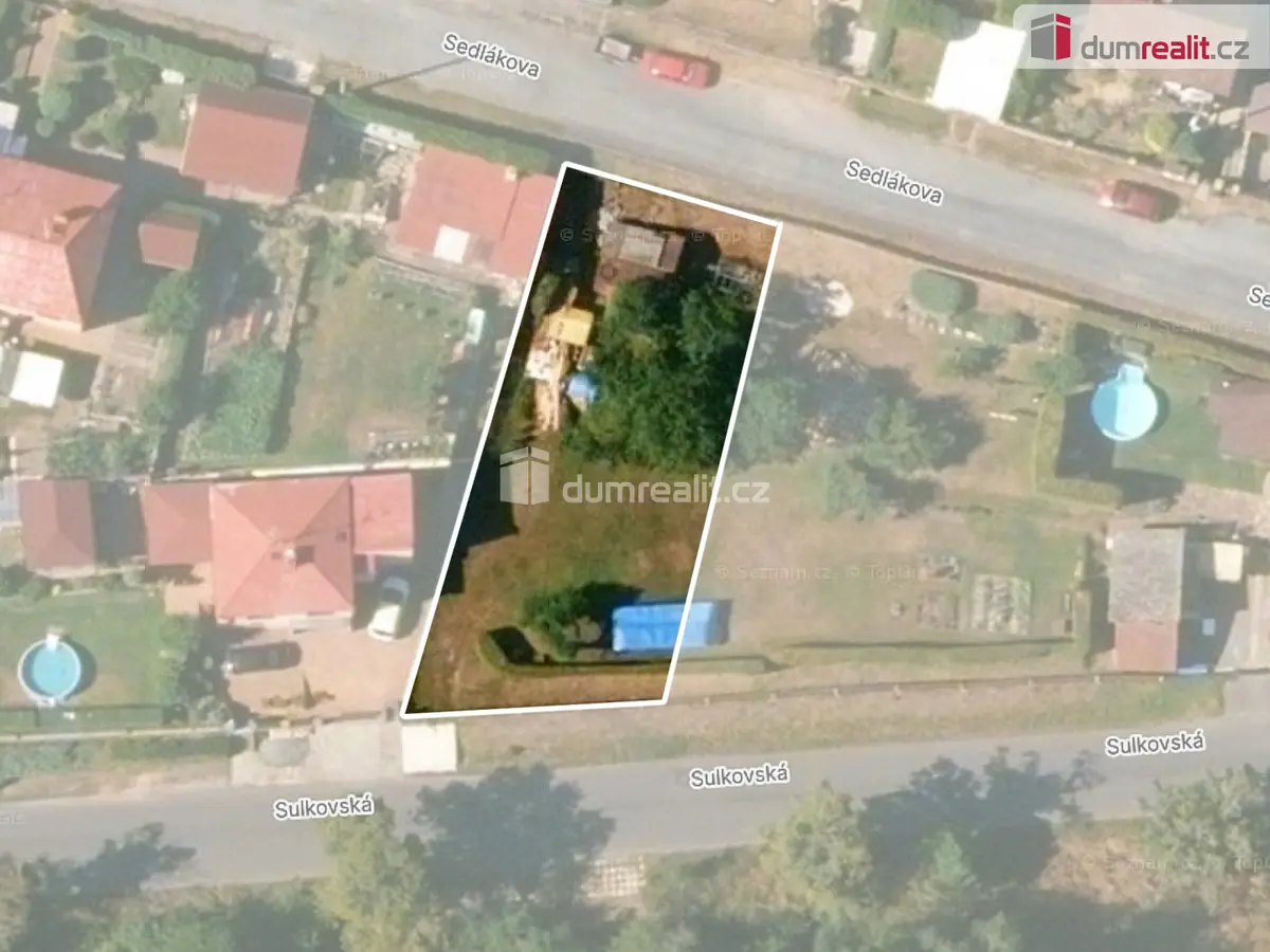 Prodej pozemku 470 m², Sedlákova · Valcha · Plzeň