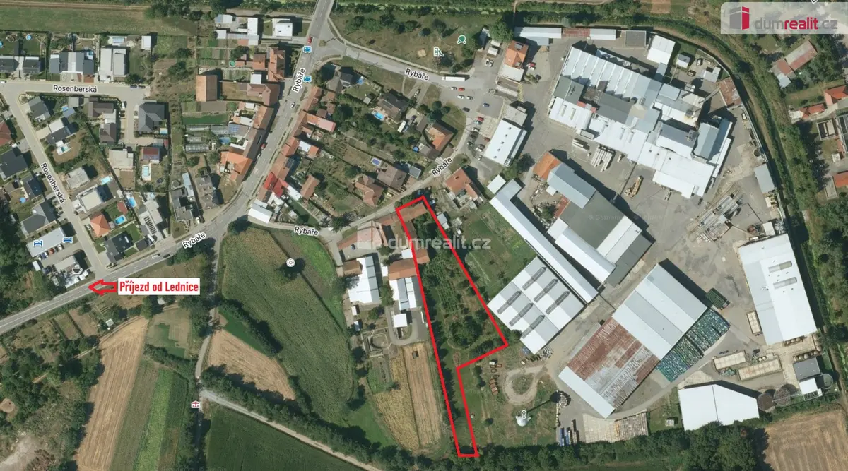 Prodej pozemku 5108 m², Rybáře · Podivín
