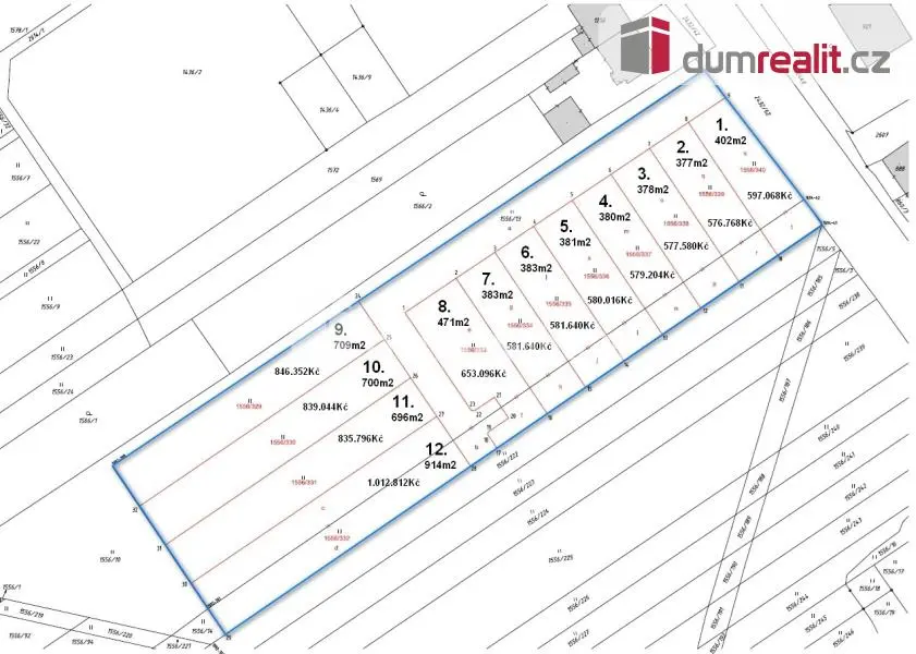 Prodej pozemku 381 m², Tlumačov na Moravě · Tlumačov