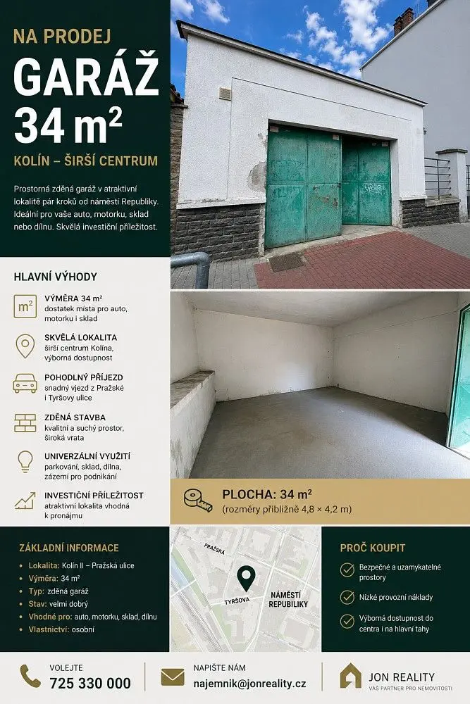 Pronájem nemovitosti 34 m², Kmochova · Kolín