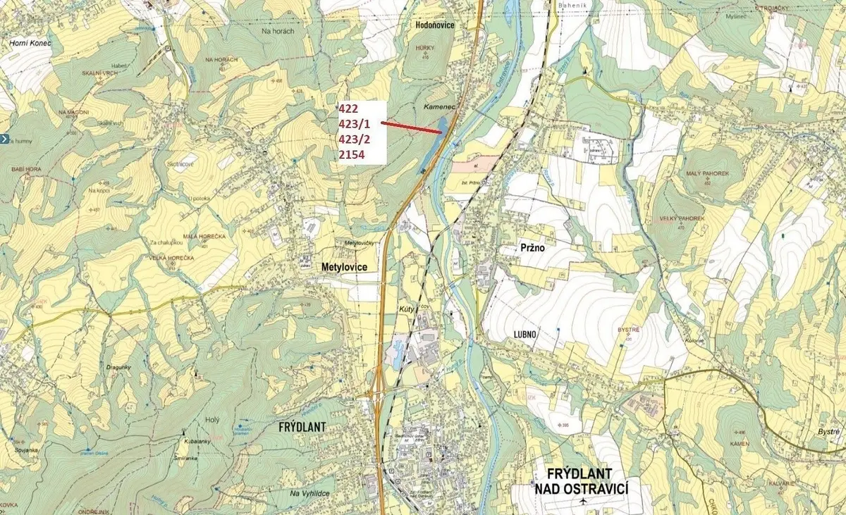 Prodej pozemku 49039 m², Metylovice