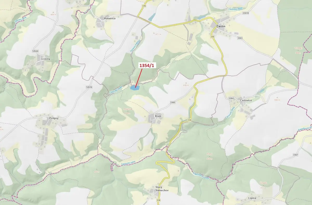 Prodej pozemku 13976 m², Kněž u Čestína · Čestín