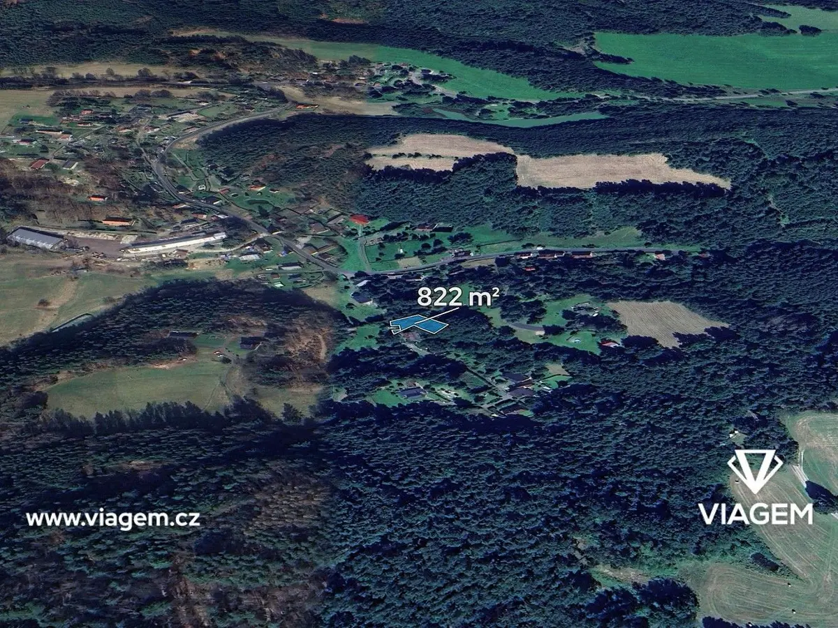 Prodej pozemku 822 m², Nová Oleška · Huntířov