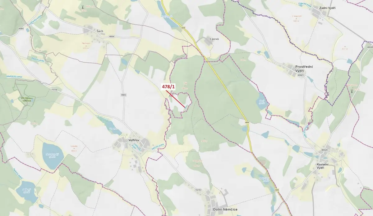 Prodej pozemku 710 m², Volfířov