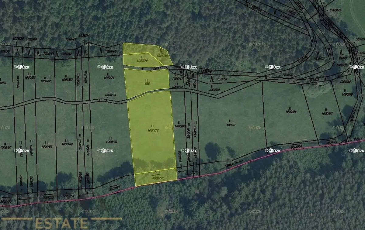 Prodej pozemku 834 m², Boženy Němcové · Kralovice u Rakovníka · Kralovice