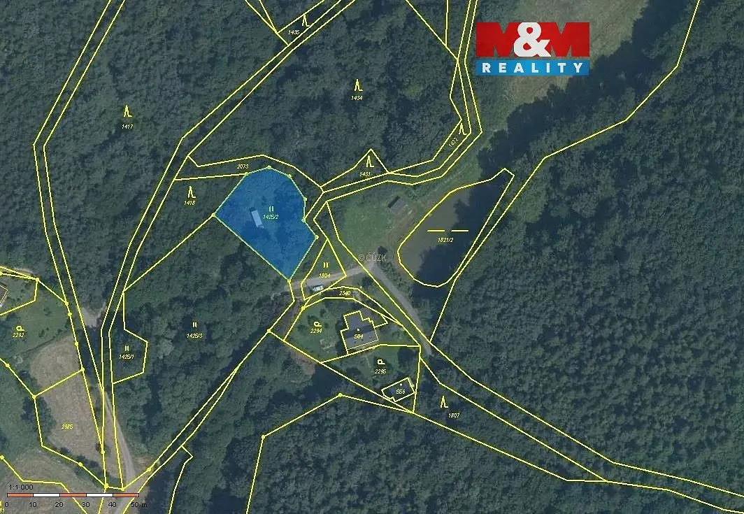 Pronájem pozemku 931 m², Slatina u Bílovce · Slatina